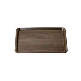 Chopla Industrial ETL4801 Heat Resistant PP Cafe Tray, Wood Grain 12.1 x 7.8 x 0.7 inches (307 x 198 x 17 mm), PP Resin