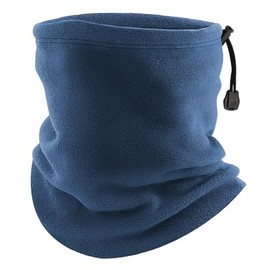 SooPii Men's Neck Warmer, Winter, Cold Protection, Thermal, Ultra Flexible, Moisture Absorbing Material/Adjustable Cord Included, Solid, Neck Warmer, Stretchable, Warm, Small Face Effect, 3-Way Use,