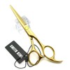 5.5 Inches Hair Cutting Scissors Set with Razor Combs Lether