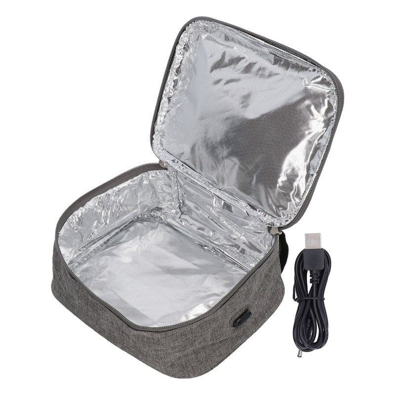 USB Heating Lunch Box Bag Waterproof Oxford Cloth Food Heated