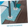 SEWACC 4pcs Heavy Duty Stainless Steel Pool Ladder Covers for