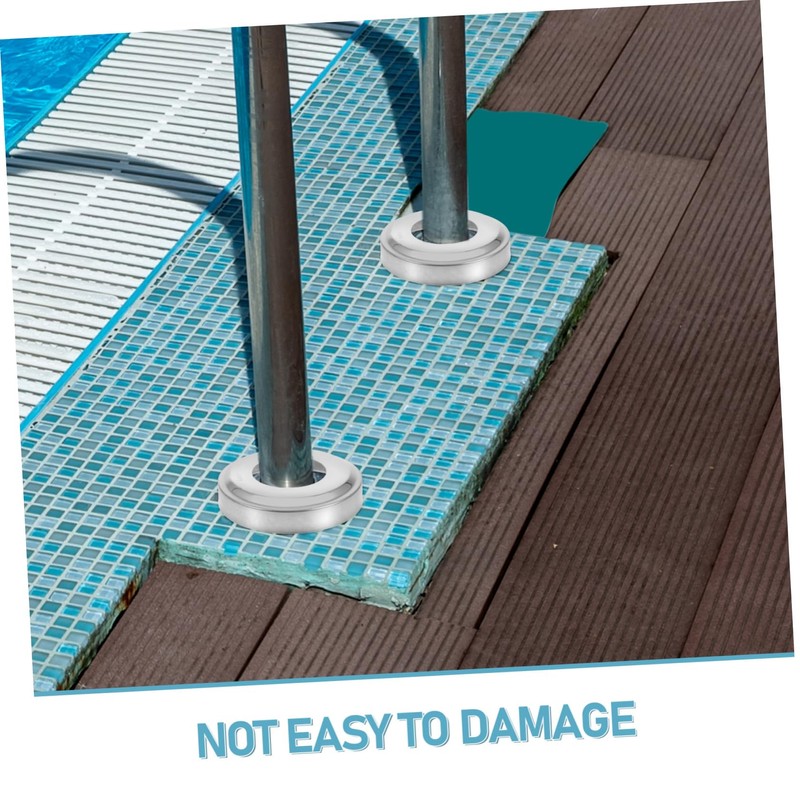 SEWACC 4pcs Heavy Duty Stainless Steel Pool Ladder Covers for