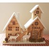 Premier LED Wooden House Scene 23cm Nordic Christmas Village