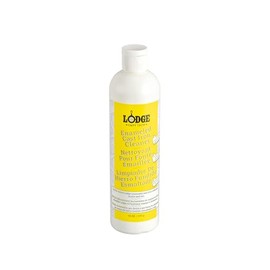Lodge Enameled Cast Iron & Ceramic Stoneware Cleaner - 100% Biodegradeable Enamel Cleaner - Dye and Bleach-Free - 12 Fl Oz