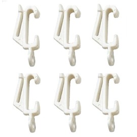 Bulk Hardware BH03638 Curtain Track Gliders To fit Drape Silver White Pack Of 60