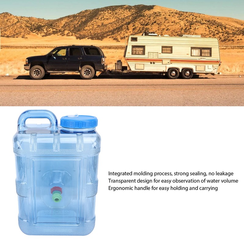 15L RV Water Tank Food Grade PC Portable Transparent Fresh