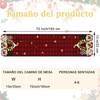 SHOUS Camino de Mesa con Diseño de Gnomo Navideño, 183*33