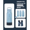 LifeStraw Go Series Silicone Base, Stainless Steel Filtered Water Bottle