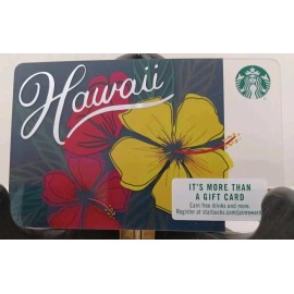 STARBUCKS CARD 2017 "HAWAII" A MOST BEAUTIFUL CARD GREAT PRICE~BRAND NEW