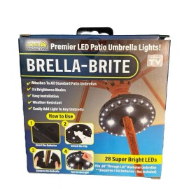 Home Innovations Brella-Brite Home Innovations Premier 28 super bright Led Patio Umbrella Lights