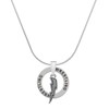 Delight Jewelry Silvertone Lightning Bolt - Wrestling Ring Charm Necklace,