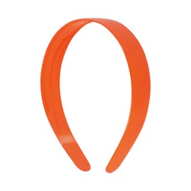 Orange 1 Inch Plastic Hard Headband with Teeth Head band Women Girls (Motique Accessories)