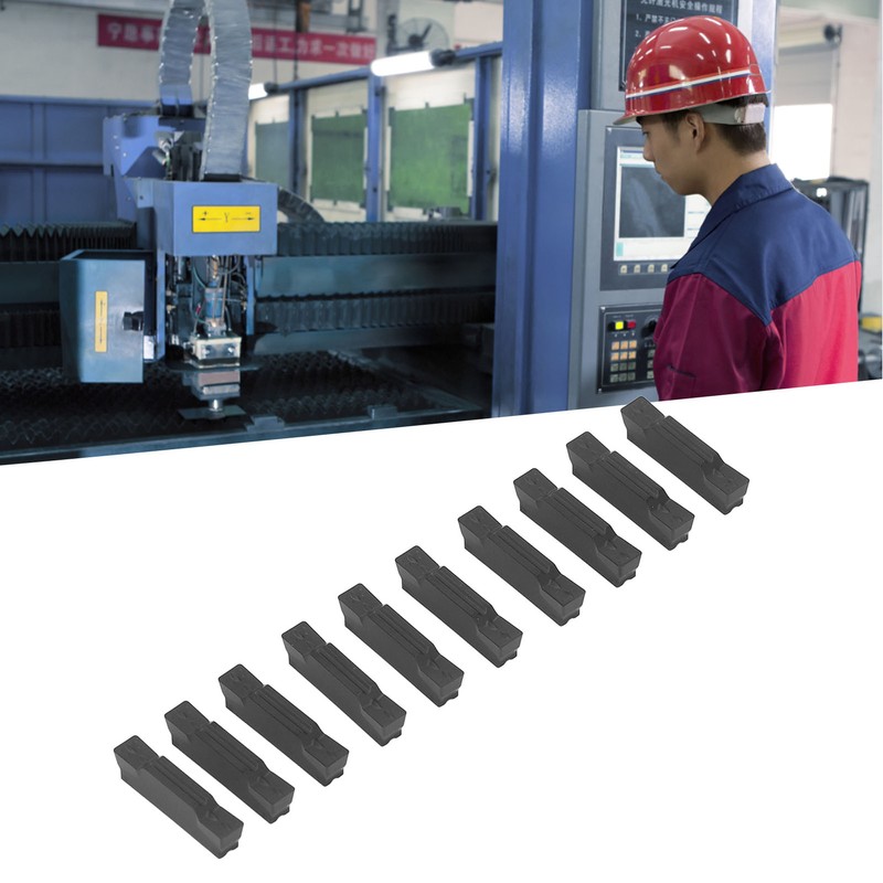 10Pcs Carbide Insert Cutter PVD Coating CNC Cutting Milling Accessory