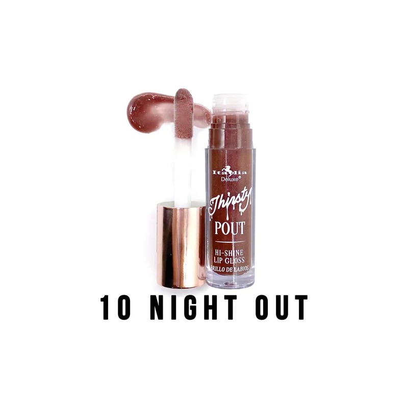 Labial Lip Gloss Thirsty Pout Hi-shine Italia Deluxe Acabado Brillo