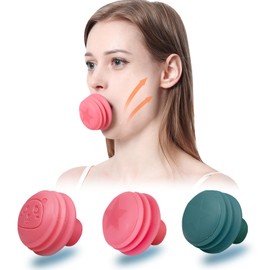KAMIHO Facial Muscle Training, Small Facial Correction, Oral Corner Raising Goods, Nolabial Line Training (Pink Animals)