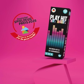 ATM Gaming - PlayHit Board Game - The Music Quiz of the 90s and 2000s - Party and Card Game for Adults and Families - For 2 to 10 Players from 16 Years - Travel Games