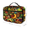 Mexican Fruit Lunch Bag Insulated Reusable Lunch Box Tote Bag