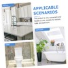 WOONEKY Bathtub Splash Guard Corner Spatter Preventer Kitchen Sink Splashing
