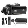 Camcorder Video Camera 4K Ultra 56MP with Night Vision, 18X