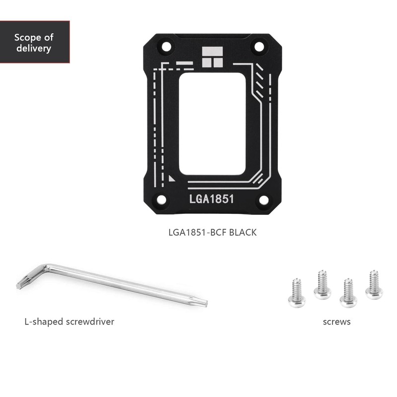 Thermalright Lga1851 BCF Black CPU Holder,CPU Anti Bending Fixed Bracket,Easy