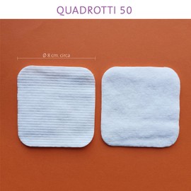 Cotton plus quadr Otti Pads 100% Hydrophilic Cotton Double Texture, 50 Pads