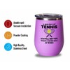 Tennis Pink Wine Tumbler 12oz - bad day of tennis