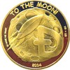 Fa. Wessel Dogecoin Collectible Coin Coin Crypto Crypto Gold Plated
