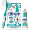 GuruNanda Folding Toothbrush with Built-in Cover & Toothpaste with Hydroxyapatite,