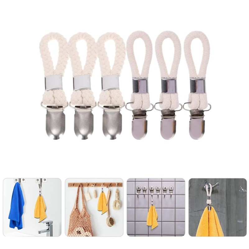 Coehaopike 6 Pcs Towel Holder Clips - Bathroom and Kitchen