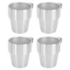 300ml Stackable Coffee Cups with Stand Stainless Steel Double Layer