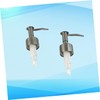 LABRIMP 2pcs Stainless Steel Lotion Pump Heads Press Pump Bottle