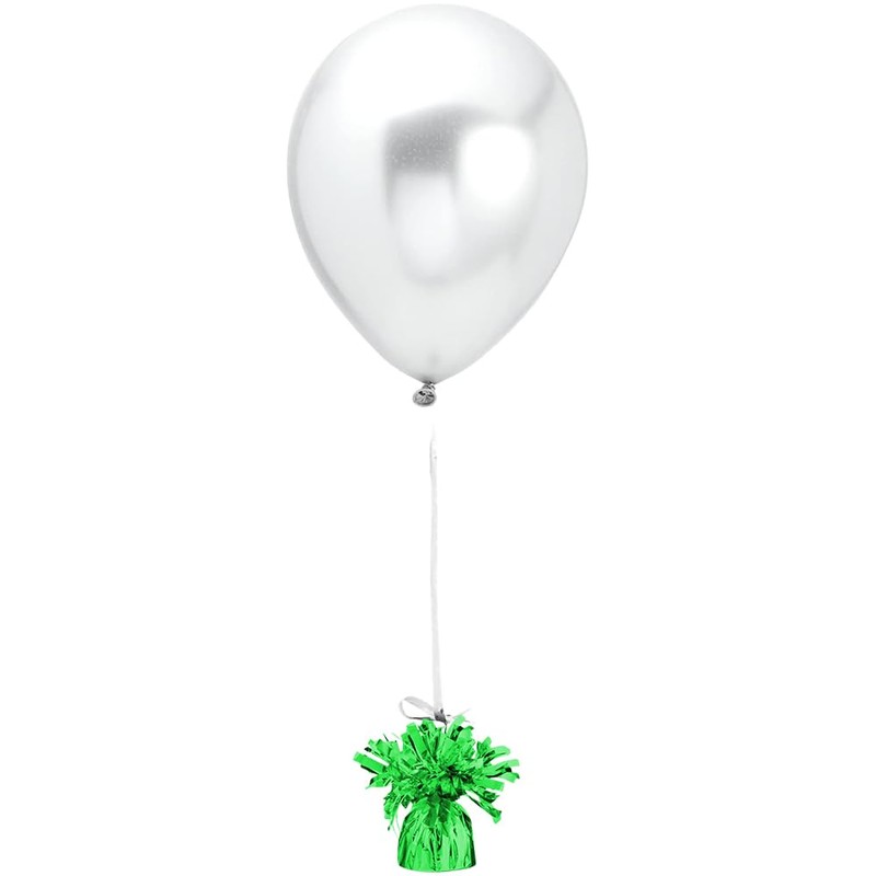 Green Foil Balloon Weight (4.5" x 2.25") 1 Count, Adorable
