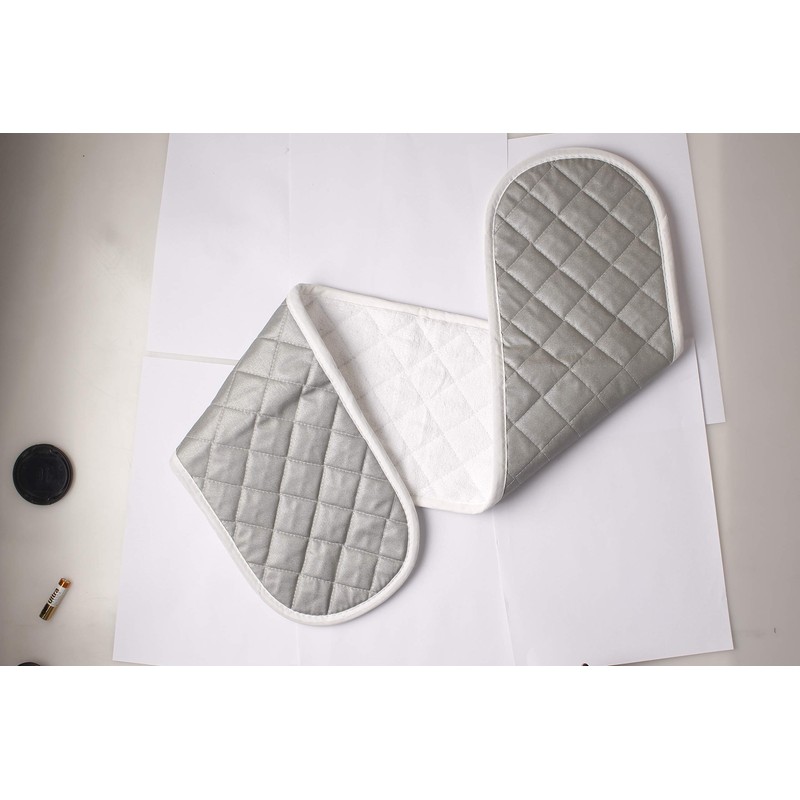 ARCLIBER Double Mitts Heat Resistant Potholder Double Oven Mitts for