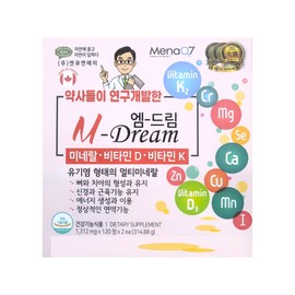 NQNA M-DREAM Mineral Vitamin D Vitamin K NQNA M-DREAM / 엔큐엔에이 엠드림 미네랄 비타민D 비타민K NQNA M-DREAM