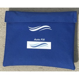 Automatic Pool Water Leveler with Weighted Pillow & Adjustable Height 1" -10.5" with Automatic Shut Off Swimming Pool Filler USA Nautical Color