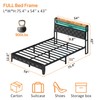 Winkalon Full Led Bed Frame with Headboard, Bed Frame with