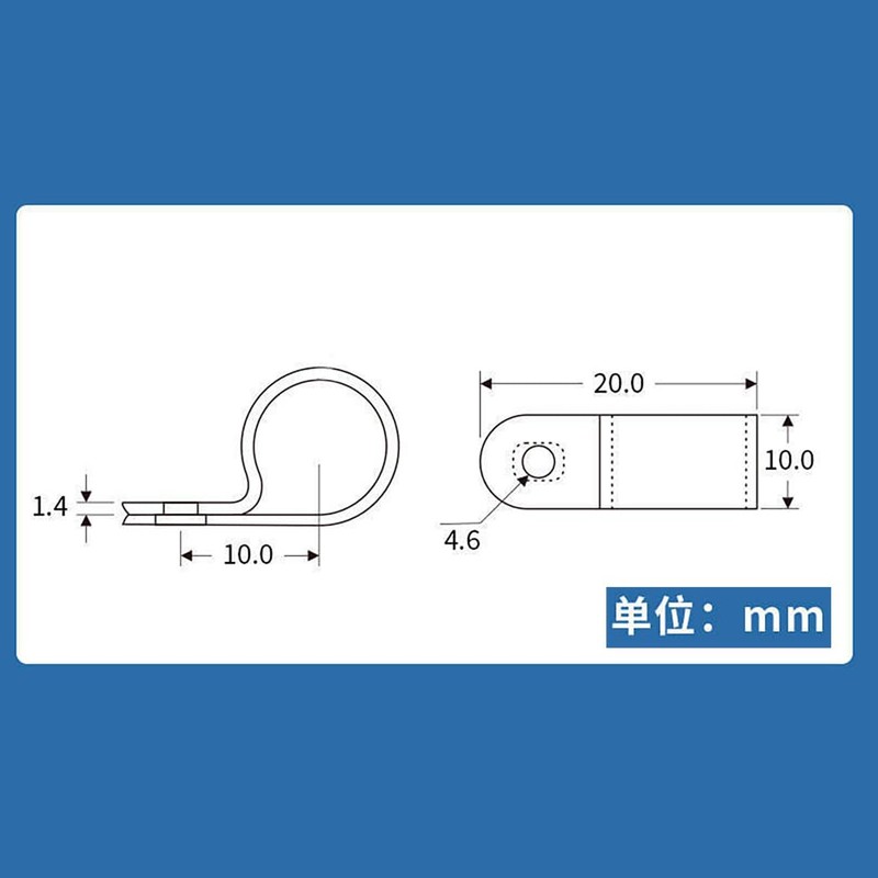 Audiophan Threaded Cable Clip Cable Clip Wire Clamp Cable Diameter