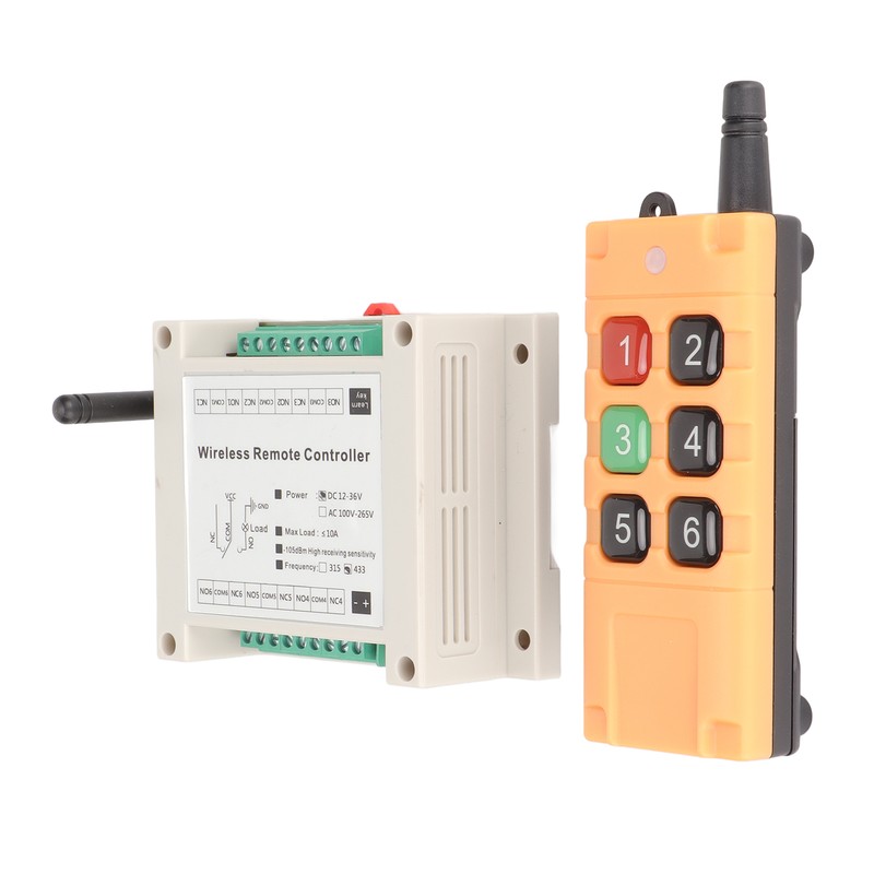 Remote Control Switch Multifunctional 6CH 433Mhz Remote Control Relay for