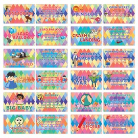 Creanoso Figures of Speech – Oxymoron English Flashcards (24cards x 3 Set) – Mini Educational Information Cards – Unique Gift Set for Boys, Girls - Assorted Learning Giveaways Bulk Pack