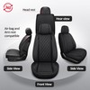 MIROZO 2PCS Front Silverado Seat Covers,Waterproof Truck Seat Covers Compatible