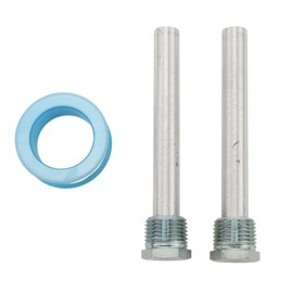 RV Water Heater Anode Rod, 2Pcs 4.5" L x 1/2" NPT Blue Zinc Cap Anode Rod with Tape for RV Hot Water Heaters