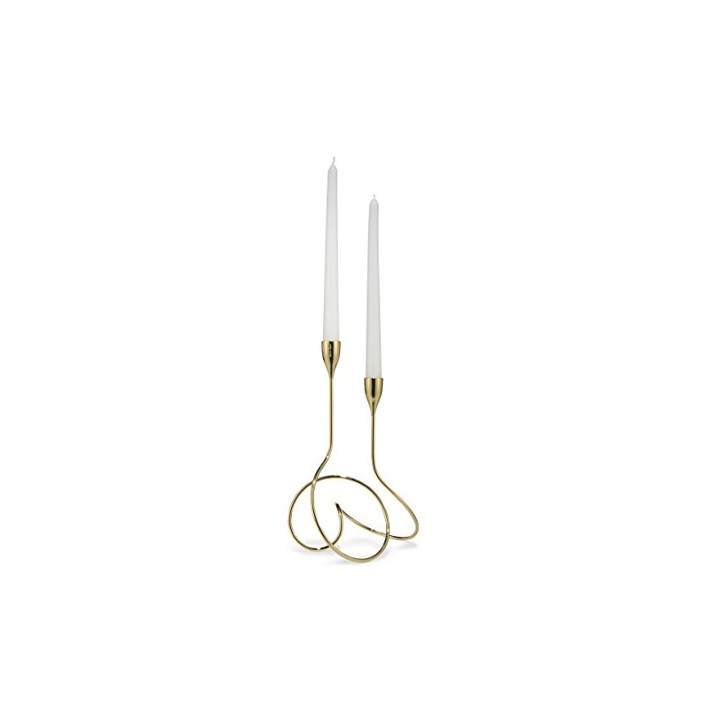 Black+Blum Loop 12-1/5 by 26 by 6-Inch Candelabra, Gold