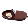 Mens Real Leather Coin Tray Purse LARGE 8cm x 9cm