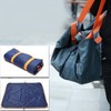 Waterproof Foldable Picnic Mat & Camping Blanket (Converts to Bag) Fishing Black