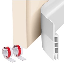 2PCS Guardapolvo y Protector para Puerta de 3 Capas - Guardapolvo para Puerta Burlete Cubre polvo para Puerta Tira de Sellado Atrapa y Cubre del Polvo para Aislamiento Acústico Viento Polvo Insectos