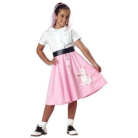 California Costumes Child Pink Poodle Skirt - Small (Fits sizes 6-8), 00361 S