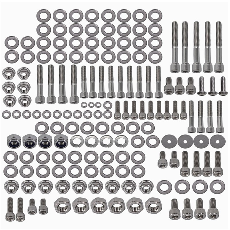 labwork 667 Pcs Polished Stainless Steel Bolt Screw Kit Set