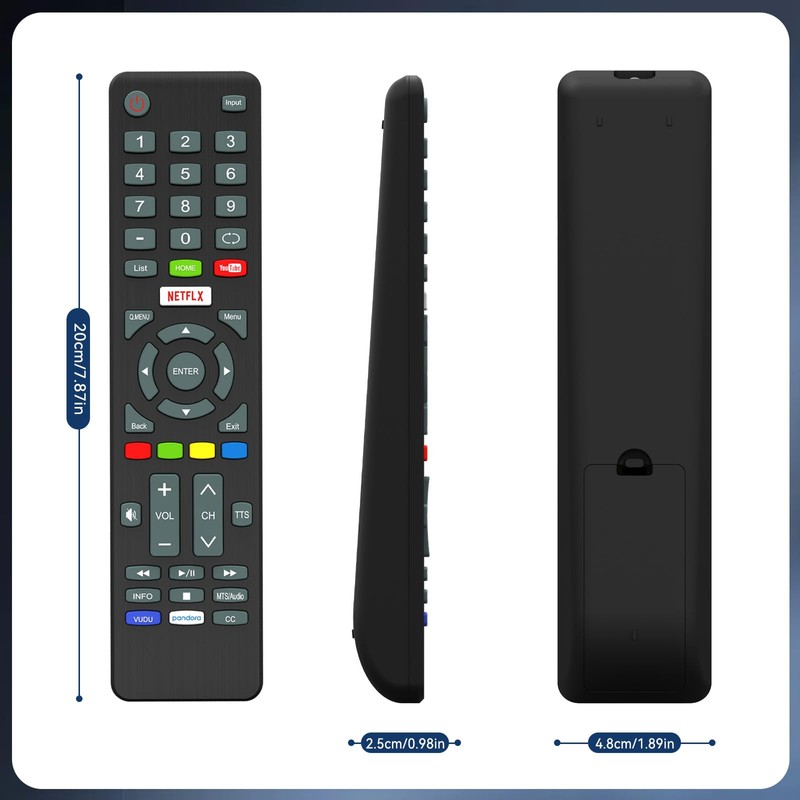 New Replacement Element TV Remote Control for Element Smart TV