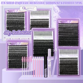 Kit De Extensiones De Pestañas De Paquete De Cuatro 1040pcs