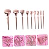 Baluue 9pcs Professional Makeup Brush for Women Versatile Plated Handle
